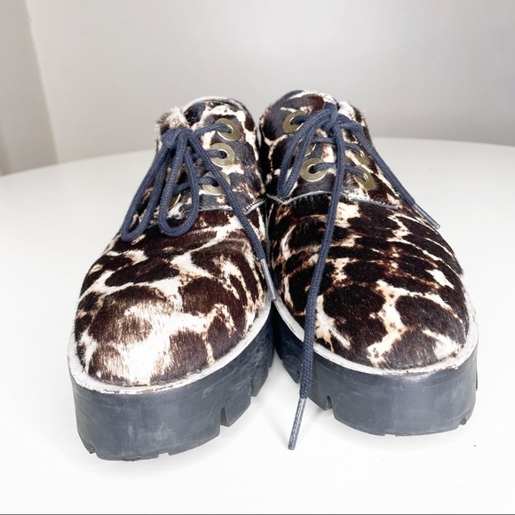 Sandro Paris Alec Leopard Platform Sneaker EU 39 US Women’s Size 9 - Picture 5 of 11
